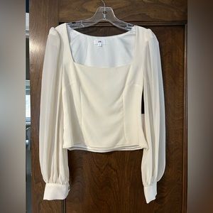 NWT beautiful cream top!